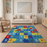 Kids Alphabet Puzzle Area Rug