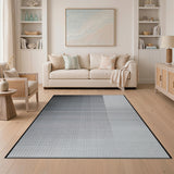 Black White Gradient Abstract Area Rug