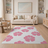 Pink Floral Vintage No. 2 Area Rug