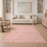 Pink Southwestern Geometric Southwestern Area Rug