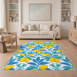 Yellow Lemon Fruit Area Rug