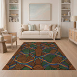 Rainbow Sandal Sole Woven Area Rug