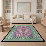 Vibrant Pink Purple Traditional Persian Area Rug
