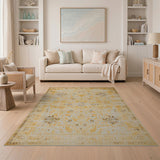 Vintage Beige Gold Persian Area Rug