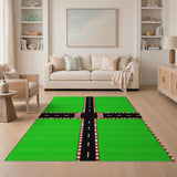 Green Crossroads Geometric Area Rug