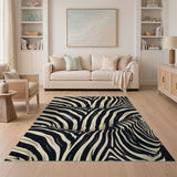 Bold Zebra Stripe Area Rug