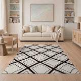 Geometric Diamond Line Area Rug
