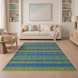 Vibrant Multi-Color Geometric Dot Area Rug