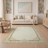 Ornate Beige Floral Vintage Area Rug