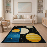 Cosmic Geometric Space Area Rug