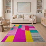 Vibrant Geometric Multi-Color No. 5 Area Rug