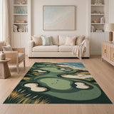 Coastal Golf Links Area Rug