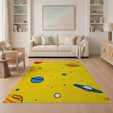 Cartoon Solar System Planets Area Rug