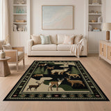 Southwestern Deer and Forest Area Rug