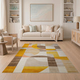 Geometric Modern Modern Geometric Overlapping Circles Area Rug
