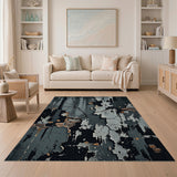 Distressed Grey Peeling Plaster Brick Rug