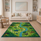 Dinosaur Forest Adventure Kids Rug