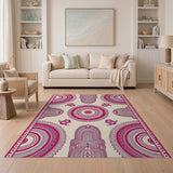 Vibrant Pink Mandala Heritage Rug