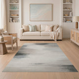 Abstract Area Grey Sweeping Grey Abstract Area Rug