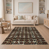 Tribal Arrow and Tree Pattern Area Rug