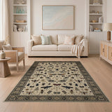 Cream Insect Collection Persian Area Rug