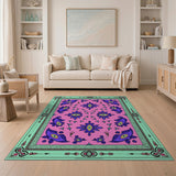 Vibrant Pink Purple Mystic Eye Area Rug
