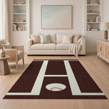 Stitched Baseball Kids Area Rug