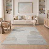 Abstract Area Grey Abstract Grey Organic Shapes Area Rug