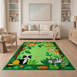 Jungle Safari Kids Cartoon Area Rug