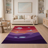 Surreal Floating Pine Islands Gradient Area Rug