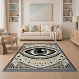 Mystical All-Seeing Eye Heritage Tribal Rug