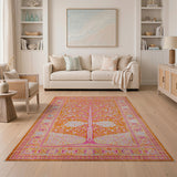 Traditional Persian Multi-color and Patterns Vibrant Tree of Life Persian Area Rug