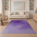Floral Vintage Purple Purple Floral Swirl Area Rug