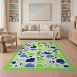 Playful Cartoon Cat Abstract Area Rug