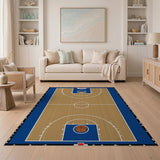 Basketball Court Wooden Floor Area Rug