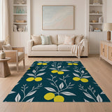 Lemon Branch Navy Blue Area Rug