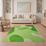 Abstract Green Camo Area Rug