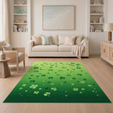 Shamrock Cascade Gradient Green Area Rug