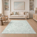 Floral Vintage Green Floral Mandala Area Rug