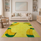 Cheerful Banana Bunch Yellow Area Rug