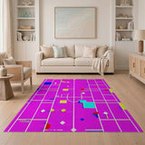 Multi-color and Patterns Geometric Modern Vibrant Multi-Color Geometric Modern Area Rug