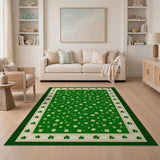 Emerald Shamrock Scatter Area Rug