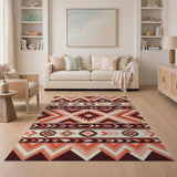 Pink Southwestern Geometric Area Rug