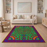 Vibrant Multi-Color Persian Maze Rug