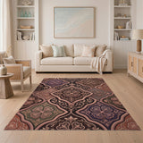 Ornate Quatrefoil Persian Area Rug