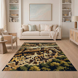 Southwestern Cliff Dwellings Area Rug