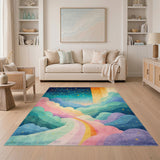 Whimsical Rainbow Path Area Rug