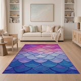 Mermaid Scales Gradient Area Rug
