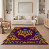 Purple Ornate Traditional Persian Area Rug