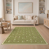 Green Golf Pattern Area Rug